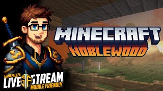 🔴 WATERFALL AND PATHWAYS  Minecraft Noblewood  Mobile Friendly [upl. by Trellas]