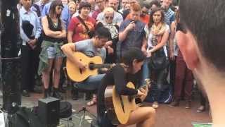 Rodrigo y Gabriela busking on Grafton Street Dublin Ireland [upl. by Gagliano]