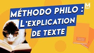 Méthode Bac  Philo lexplication de texte [upl. by Erlina]