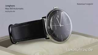 Junghans Max Bill Automatic 027470100 Luxusuhr24 Ratenkauf ab 20 EuroMonat [upl. by Maurie409]