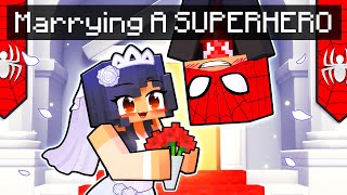 Getting MARRIED to a SUPERHERO in Minecraft [upl. by Aleemaj]