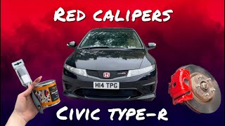 Civic TypeR FN2 Caliper Painting [upl. by Assilrac]