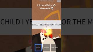 Bro Thinks it’s Minecraft 💀 minecraftmovie movie roblox randomizer minor trending subscribe [upl. by Rawna]