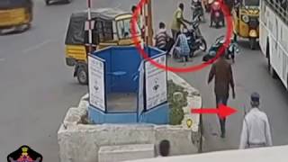 Bike Vs Bike Hit amp Run Accident  Lucky Survive  Caught by CCTV  Tirupati Police [upl. by Tarryn745]