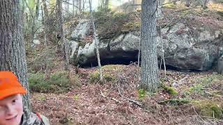 We found a bear cave is anyone home let’s go see [upl. by Ikim]