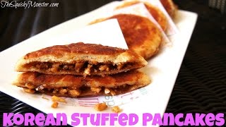 KOREAN STREET FOOD Sweet Stuffed Pancakes 호떡 Recipe [upl. by Smukler]