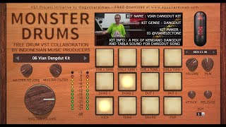 VST DANGDUT FREE  Dengarkan Demo Monster Drum VST Kit 06 Vian Dangdut Kit Di Sini [upl. by Davin798]