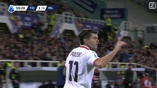 Christian Pulisic Goal Fiorentina vs AC Milan 11 All Goals and Extended Highlights [upl. by Emlynne]