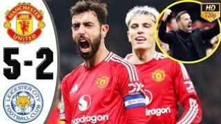 🔴 Man United Vs Leicester City 52 Extended Highlights 2024 EFLCUP [upl. by Aiynat]