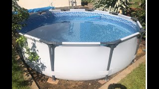 Setup and heating 10ft Bestway or Intex Above Ground Pool [upl. by Adabelle]