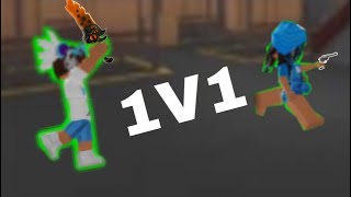 I 1V1ED MY SISTER IN MM2roblox [upl. by Hara]