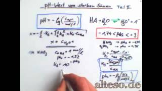 pHWertBerechnung bei starken säuren Teil 22 [upl. by Zackariah]
