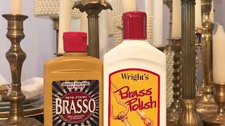 Which brass cleaner works the best Wright’s Or Brasso How To Clean vintage Brass Candle Holders [upl. by Acnaiv]