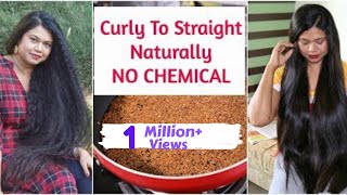 3 Best Ways To Permanently Straighten Hair At Home NATURAL NO Chemical  Sushmitas Diaries [upl. by Ilrebmyk]