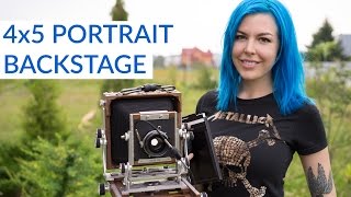 Shooting a 4x5 Large Format Portrait [upl. by Akinad854]