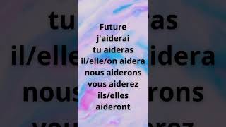 Verbe quotAIDERquot AU FUTUR [upl. by Ogait]