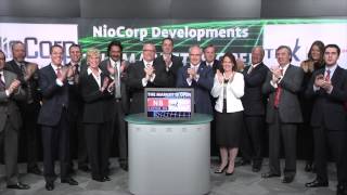 NioCorp Developments Ltd TSXNB opens Toronto Stock Exchange March 11 2015 [upl. by Hannasus]