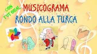 MUSICOGRAMA ALLA TURCA MOZART CON TUTORIAL [upl. by Bertold433]