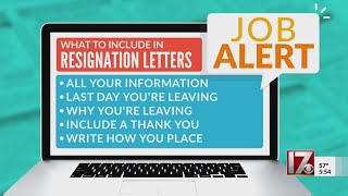 Job alert what to include in resignation letters [upl. by Cudlip]