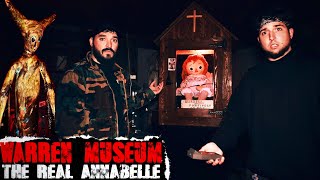 OVERNIGHT in WARREN MUSEUM with THE REAL ANNABELLE  Most Haunted Place on Earth [upl. by Fagin]