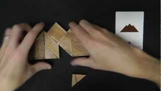 Tangram Wooden Puzzle Solving Part 1 for ASMR and Relaxation [upl. by Aisat]