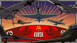 Battle of Kursk from the Aerial Perspective  Animated History [upl. by Nylrem]