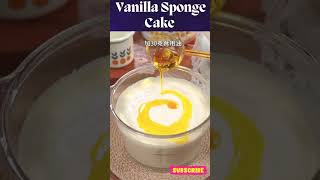 Vanilla Sponge Cake 🍰😋 recipe ytshorts shortsfeed cake [upl. by Einnoj]