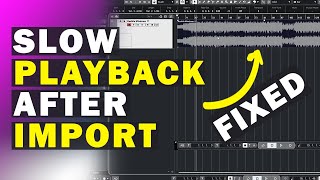 How To Fix Slow Playback After Import In Cubase  Change sample rate in Cubase [upl. by Silra138]