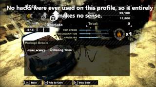 NFSMW  All Parts Unlocked Early Glitch [upl. by Thain]