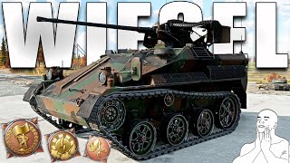 MY TINY GERMANS TANK MADE SOME PLAYERS RAGE QUIT  Wiesel 1A4 [upl. by Ffilc]