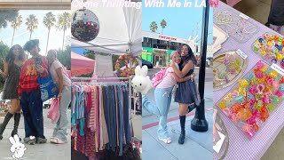 Thrifting in LA shopping haul friends cleaning etc 🎀🛍️ [upl. by Shurlocke245]