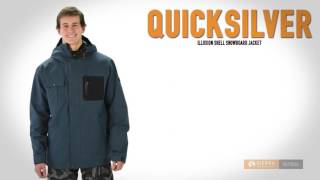 Quiksilver Illusion Shell Snowboard Jacket  Waterproof For Men [upl. by Eydnarb]