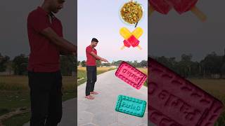 Parle g biscuit to chawmin ice cream samosa funny vfx magic shortsfeed trendingshorts [upl. by Vala821]