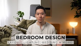 How To Design A Functional amp Cozy Bedroom  Layout Lighting Storage Bedding amp More [upl. by Cudlip]