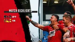 HIGHLIGHTS  Salford Red Devils 2712 Catalans Dragons  Betfred Super League Round 25 [upl. by Pomeroy]