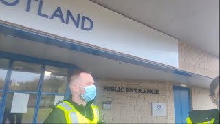 COPS OWNEDLIVE GLENROTHES POLICE HQ ALLAN BRYANT 2 WALKS OF SHAME LIARS [upl. by Hairim]