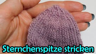 Sternchenspitze stricken für Socken  Romy Fischer Strickanleitung [upl. by Melquist]