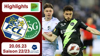 Highlights FC Luzern vs FC StGallen 20052023 [upl. by Newcomer]