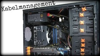 KABELMANAGEMENT PC RICHTIG VERKABELN  GAMER PC BAUEN DEUTSCH [upl. by Arihday]