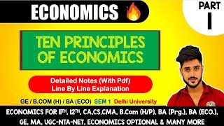 Ch1  Ten Principles of Economics Part1 Mankiw  BcomH  BA Eco  1st Semester  UGC NET [upl. by Alegnaoj845]