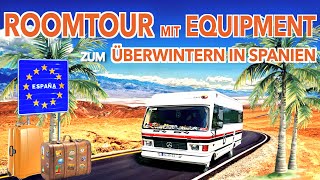 Überwintern Spanien Roomtour durch Zauberfees Wohnmobil mit unserem Equipment Wie leben wir dort [upl. by Spain543]