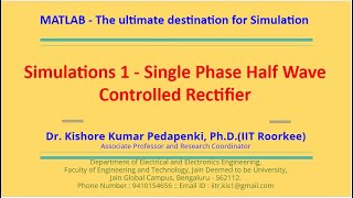 Single Phase Half Wave Rectifier [upl. by Oidiple]