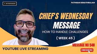 Chiefs Wednesday Message 548  Week 45  Wednesday Message 548 By Pathman  Chief Message 548 Hindi [upl. by Maren]