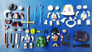 lego strongest one piece  kaidou luffy garp mihawk zoro  unofficial lego [upl. by Edithe615]