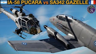 IA58 Pucara vs SA342 Gazelle Falklands War Dogfight  DCS [upl. by Schreibman]