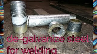 How to degalvanize Steel for welding [upl. by Helm374]