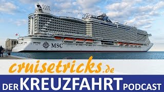 Erste Eindrücke von der MSC Seaside  cruisetricksde KreuzfahrtPodcast [upl. by Ferdinana880]