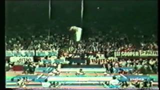 1986 Trampoline World Champion Lionel Pioline [upl. by Ahsataj768]