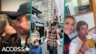 Chris Hemsworth amp Elsa Pataky Share Loved Up Family Photos From Japan Vacation [upl. by Okire]