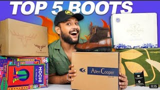 🔥 Unboxing 5best boots  Formal shoes  mens wear  Allen CooperMochiUNBOXING HUB [upl. by Ainolloppa]